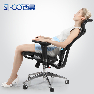 sihoo人体工学电脑椅 家用网椅老板椅转椅多功能后仰护腰办公椅子