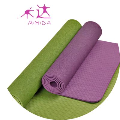 艾米达无味tpe瑜伽垫加宽80cm加厚加长愈加健身垫防滑瑜珈垫正品