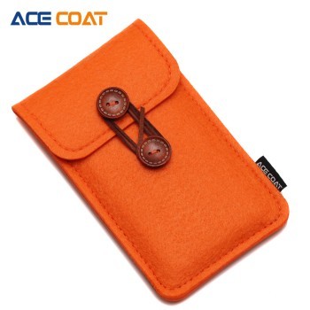 ACECOAT 苹果6Plus手机袋 iPhone6手机包4.7/5.5文艺复古毛毡布包