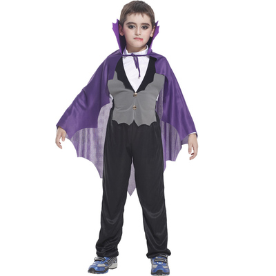 热爱马万圣节儿童服装男吸血鬼魔鬼cosplay演出套装道具恶魔