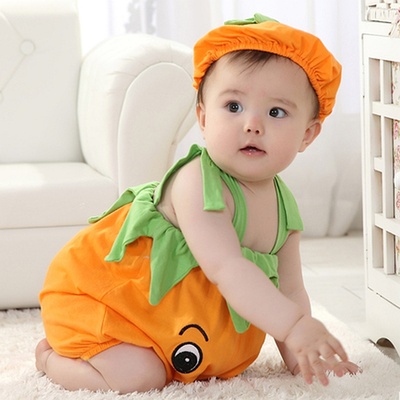 婴幼儿童装宝宝百搭夏季无袖A类中性有帽可拆连身衣爬服哈衣包邮