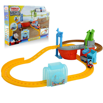 正品托马斯和朋友之鲨鱼运输豪华套装BMF08 火车轨道玩具