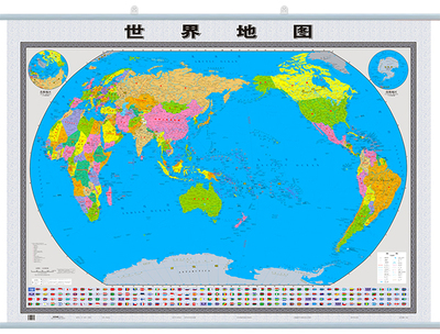2015世界地图 1.2米*0.9 新大全开-办公室 会议室 教室 书房专用挂图 学生学习地理专用