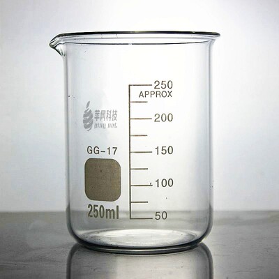 优质/玻璃烧杯250ml/带刻度加厚耐高温17料/DIY手工具 /化学实验