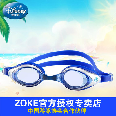 迪士尼2016新款儿童泳镜复仇者联盟版平光泳镜防水防雾男童泳镜
