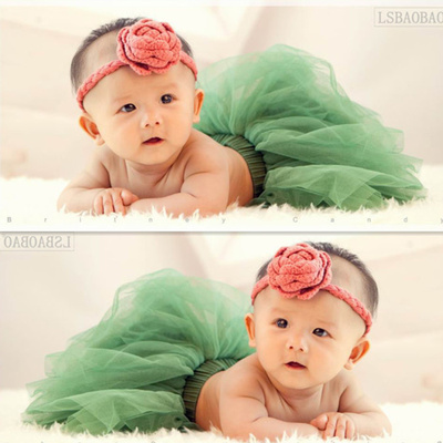 新款婴儿写真服周岁宝宝百天拍照服装 韩版影楼儿童摄影服饰女裙