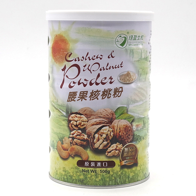 台湾进口绿盈生机腰果核桃粉500g罐纯天然营养早餐五谷杂粮代餐粉