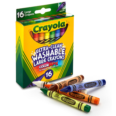 Crayola/绘儿乐 8色水彩笔宝宝画画笔无毒可水洗幼儿婴儿涂鸦进口