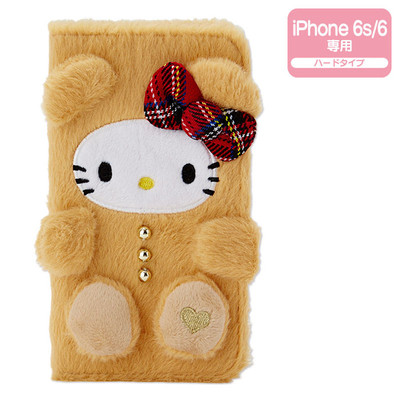 日本代购Sanrio卡通苹果iPhone6s/6 立体造型 毛绒绒手机壳保护套