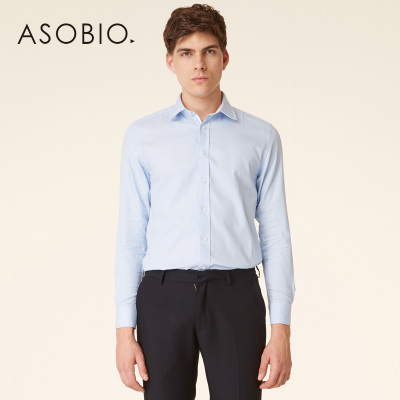 ASOBIO 2015春季新款男装 时尚商务气质印花长袖衬衫 3512322681