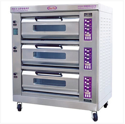 恒联PEO-6A 三层六盘微电脑喷涂电热比萨商用烘烤炉/烤箱烘焙商用