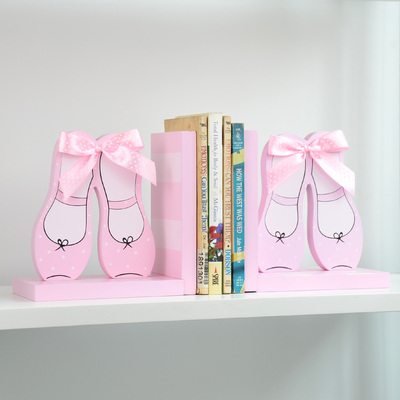 米图宝贝白雪公主魔法鞋儿童房桌面书立装饰摆件时尚创意书档书靠