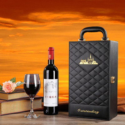 红酒盒子 单支装皮盒红酒礼品盒包装盒定制酒具套装拉菲 红酒箱子