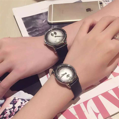 韩国女士石英超薄时尚潮流防水学生情侣皮带手表一对商务男表腕表