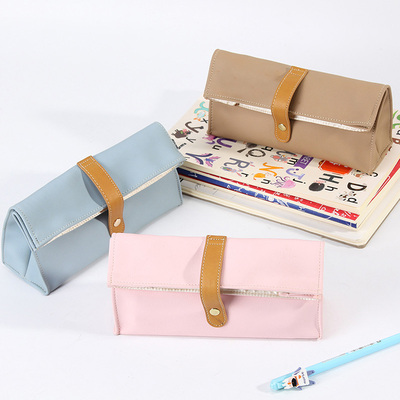 韩版创意简约大容量男女小清新笔袋 日韩国文具盒初中学生铅笔盒