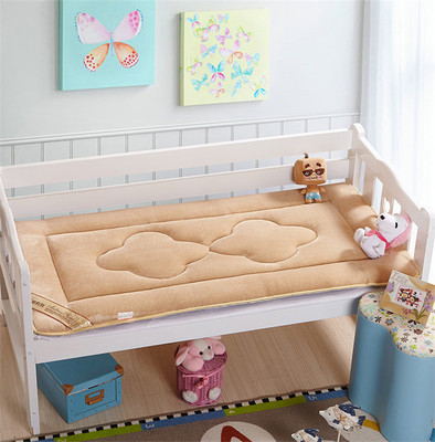 新生婴儿床垫幼儿园冬夏两用透气保暖可水洗秋冬珊瑚绒宝宝床垫子