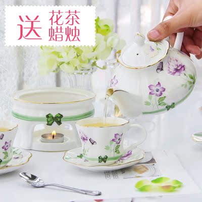 耐热加热陶瓷玻璃水果花茶壶套装韩式加厚过滤花茶壶玻璃泡茶水壶