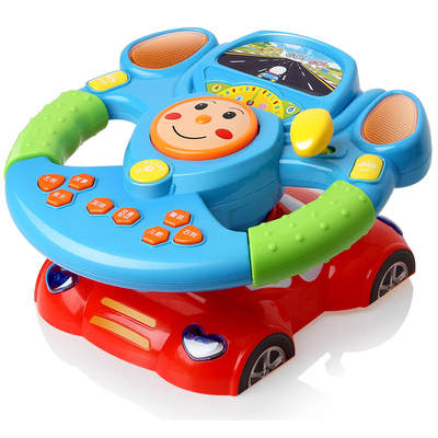 豆豆象 婴幼儿模拟驾驶益智方向盘早教益智故事机宝宝音乐玩具