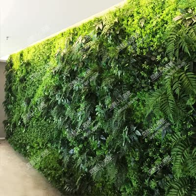 绿植墙仿真植物墙装饰仿真草坪塑料绿色假植物客厅影视墙背景装修