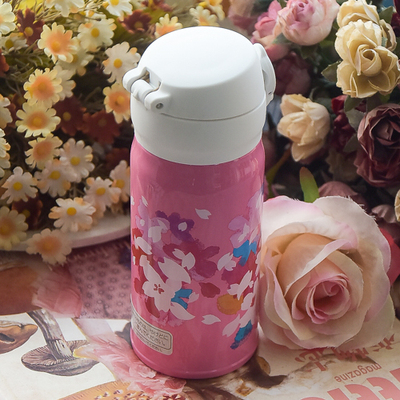 日本采购正品 星巴克联合膳魔师樱花季限量保温杯 可爱不锈钢水杯