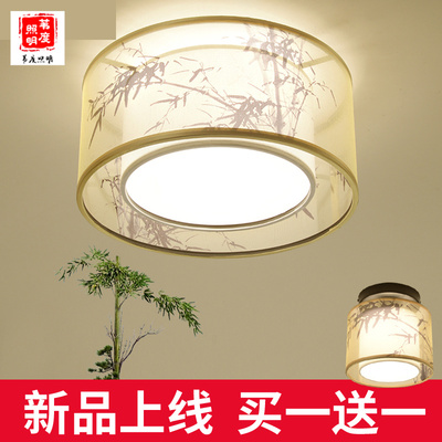 新中式创意吸顶灯圆形led客厅简约现代大气卧室酒店个性书房灯具