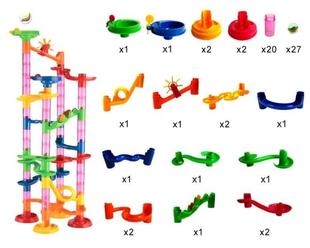 管道玩具积木拼插玩具儿童智力组装轨道滚珠拼装迷宫亲子互动玩具