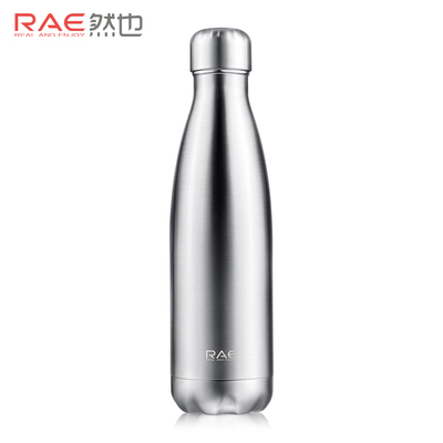 然也（RAE）双层不锈钢真空保温杯 运动时尚户外男女式水壶可乐瓶