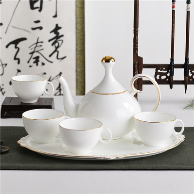 陶瓷茶具套装茶杯茶壶套装家用办公水具饮具整套休闲饮具