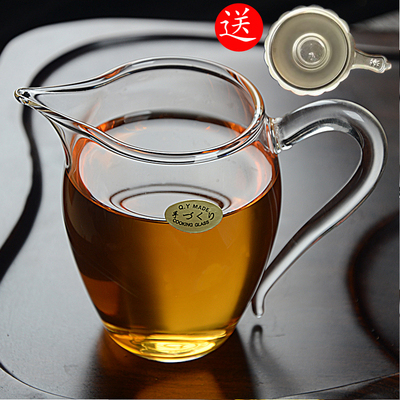 玻璃公道杯加厚耐热功夫茶茶海公杯分茶器茶道配件玻璃杯
