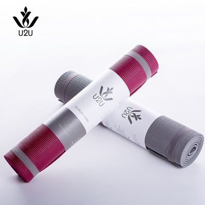U2U专业初学者6mm瑜伽垫 正品pvc健身垫地垫环保无味女加厚愈加垫