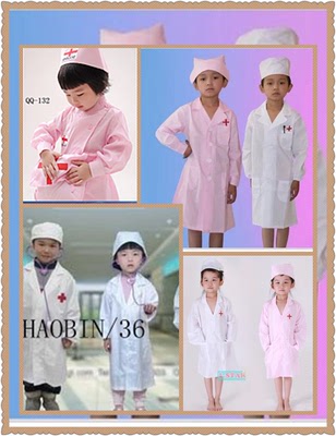 儿童医生服装小孩扮演护士服饰过家家游戏服幼儿小医生演出表演服