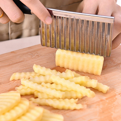 天天特价创意波浪形不锈钢切刀家用多功能切菜器土豆切条切薯条器