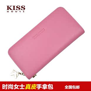 KISSHOUSE新款2016韩版女式钱包女士手拿包长款拉链真皮手机包女
