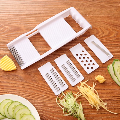 切片刨丝器多功能不锈钢磨蓉器组合土豆切丝擦菜器厨房用品6件套