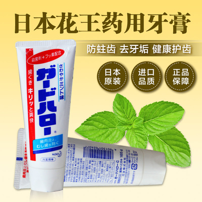 日本原装花王防蛀护齿牙膏165g酵素白皙去除牙垢口臭薄荷清爽舒适
