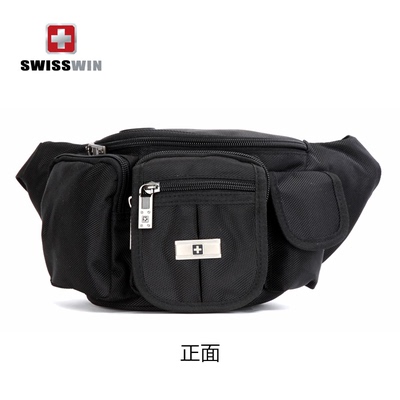 SWISSWIN瑞士十字多功能腰包户外休闲单肩包跑步音乐挎包SWR003