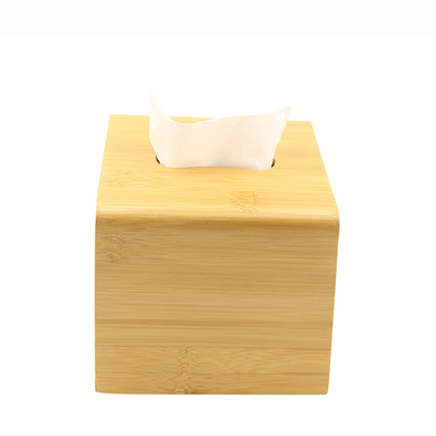 包邮正方形楠竹制收纳餐巾套盒创意多功能欧式纸盒实木田园纸巾盒