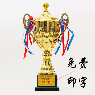 定制金属奖杯 比赛运动会奖杯 公司年会奖牌奖杯可定做 免费印字