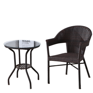 藤椅三件套休闲户外桌椅家具茶几组合五件套藤编椅子