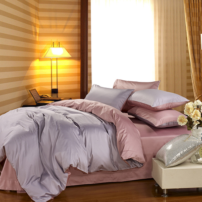 纯色简约全棉床上用品四件套纯棉1.8/2.0m床笠床单被套220x240米