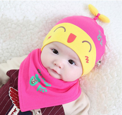 新生儿胎帽0-3-6-12个月婴儿帽子秋冬季婴幼宝宝纯棉套头帽男女童