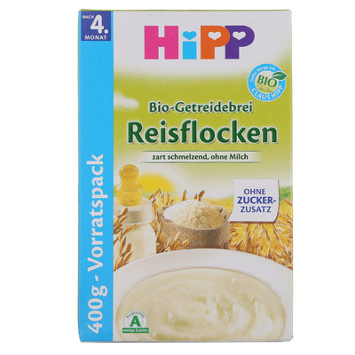 德国喜宝Hipp辅食有机免敏纯大米米粉米糊 400g 4个月+