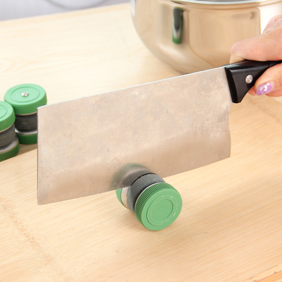 家用厨房用品菜刀剪刀快速磨刀器创意小工具圆形多功能刀具磨刀石