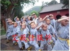 小和尚演出服少林武僧团体表演服装和尚衣服装儿童演出服和尚服