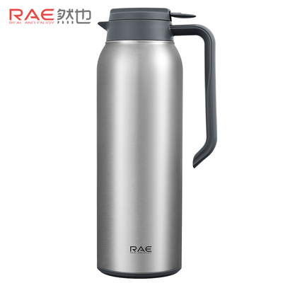 然也（RAE）双层不锈钢抽真空保温壶 时尚办公家用居家加厚热水瓶