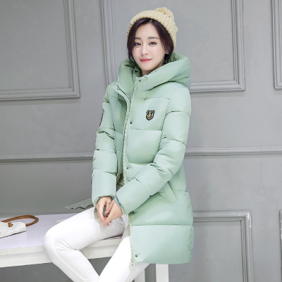 冬季新时尚韩版中长款棉衣修身学生防寒棉服厚款大码女装棉袄外套