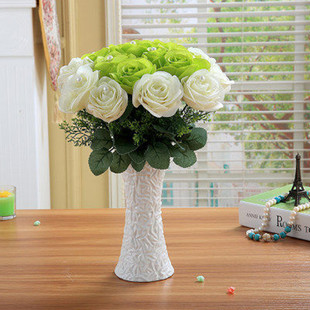 陶瓷花瓶白色创意客厅电视柜餐桌摆件现代简约风格家居装饰品新婚