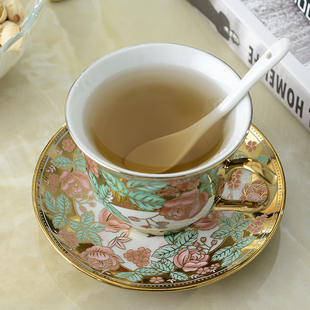 陶瓷咖啡杯欧式高档创意宫廷简约宜家茶具陶瓷 水杯