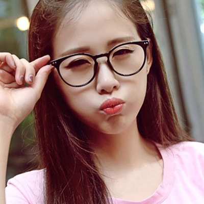 韩版眼镜框女潮复古圆脸男平光镜可配防辐射近视眼镜架无镜片镜框
