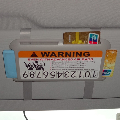 汽车多功能遮阳板卡片夹高速公路卡过路卡盒挪车电话临时停车号牌